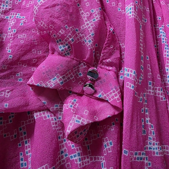 Diane von Furstenberg "Fleurette" Kaftan Silk Dress, Size 0 - Picture 3 of 8